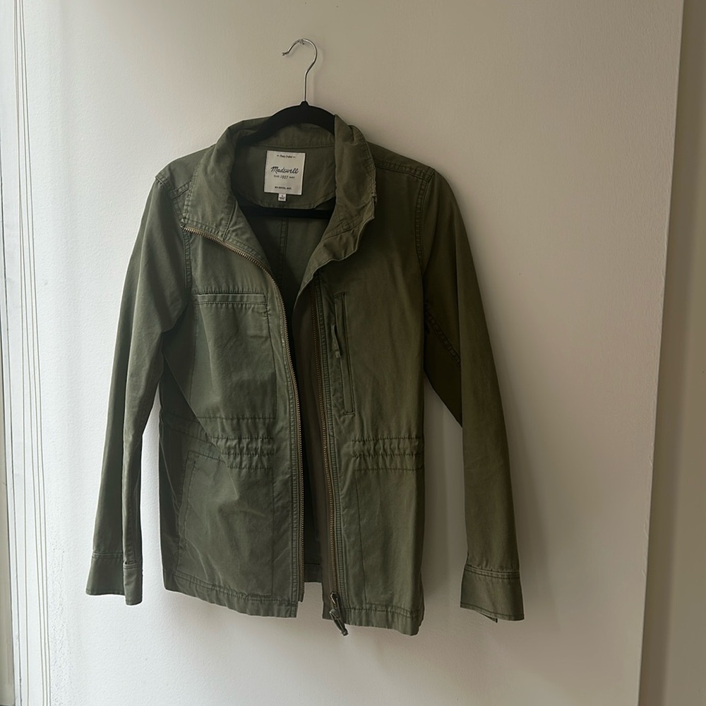 Madewell green utility jacket